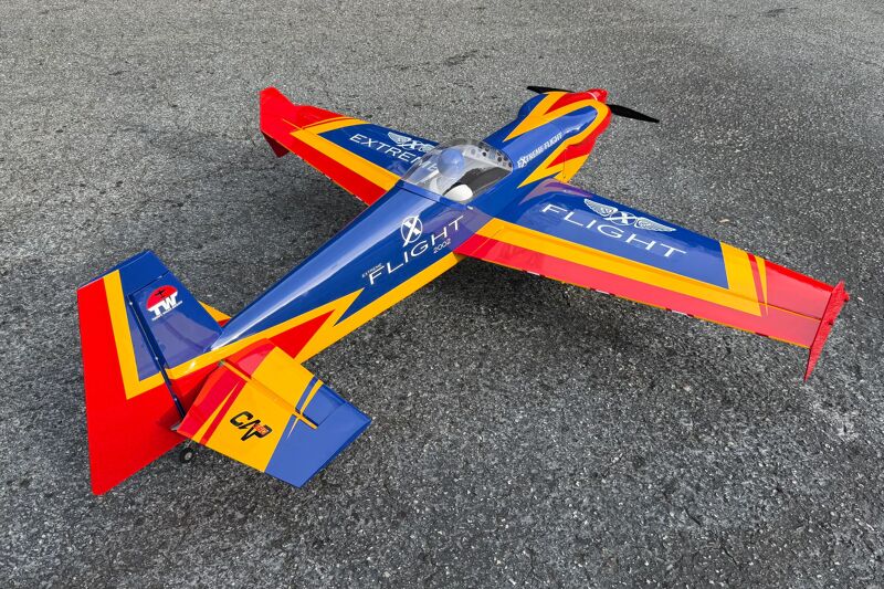 Extreme Flight - Cap 580 67", Blue/Yellow/Red RxR (Receiver Ready - PNP)