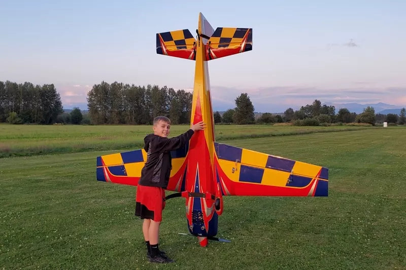 Extreme Flight - Extra 300 104" V3, Yellow/Red/Blue ARF Kit