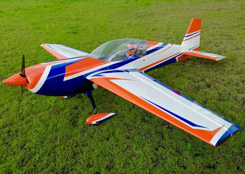 Extreme Flight - Extra 300 125" V4, Orange/White/Blue ARF Kit (4 Cylinder Version)