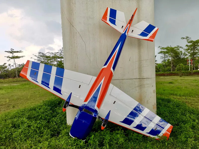 Extreme Flight - Extra 300 125" V4, Orange/White/Blue ARF Kit (4 Cylinder Version)