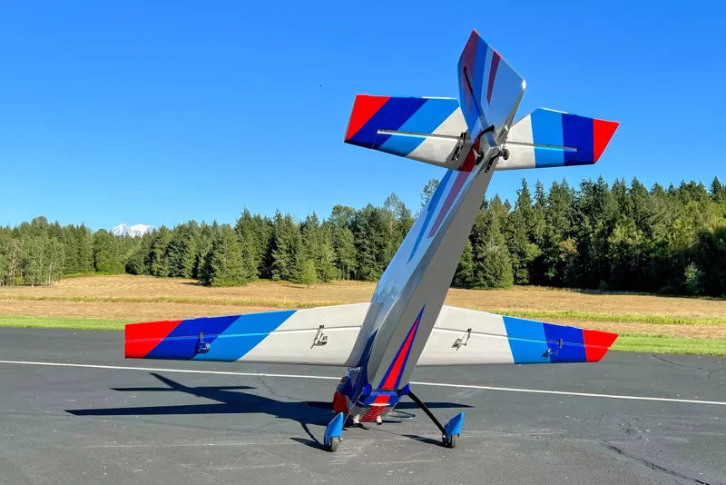 Extreme Flight - Laser 104" EXP V2, Red/White/Blue/Silver ARF Kit
