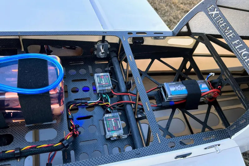 Extreme Flight - Laser 104" EXP V2, Red/White/Blue/Silver ARF Kit