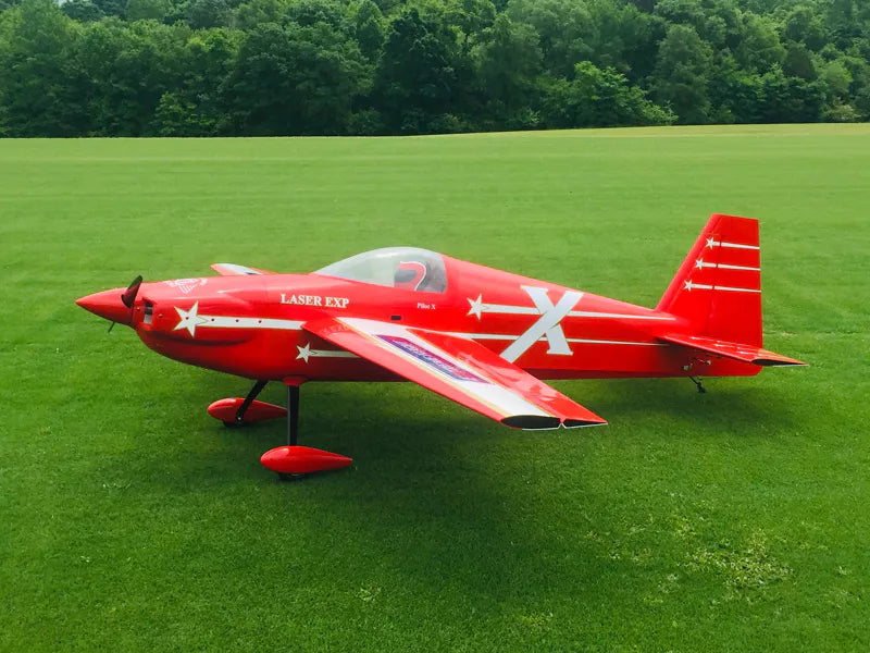 Extreme Flight - Laser 125" EXP V2, Red ARF Kit (2 Cylinder Version)