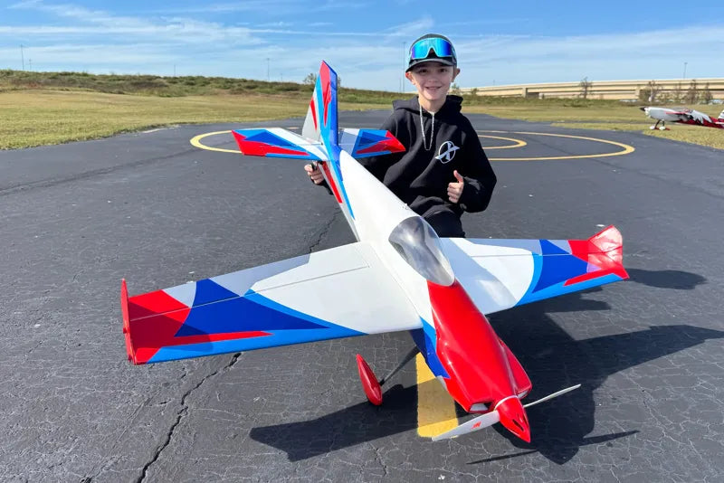 Extreme Flight - Laser 49", White/Blue/Red/Silver ARF Kit