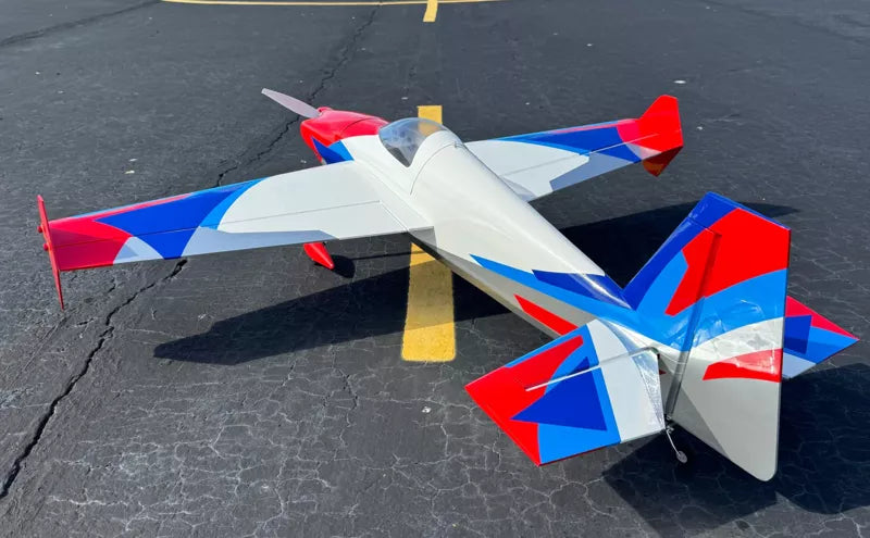 Extreme Flight - Laser 49", White/Blue/Red/Silver RXR