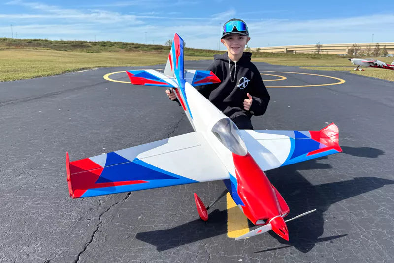 Extreme Flight - Laser 49", White/Blue/Red/Silver RXR