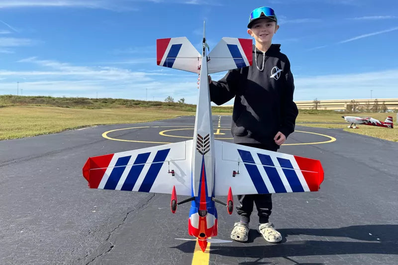 Extreme Flight - Laser 49", White/Blue/Red/Silver RXR