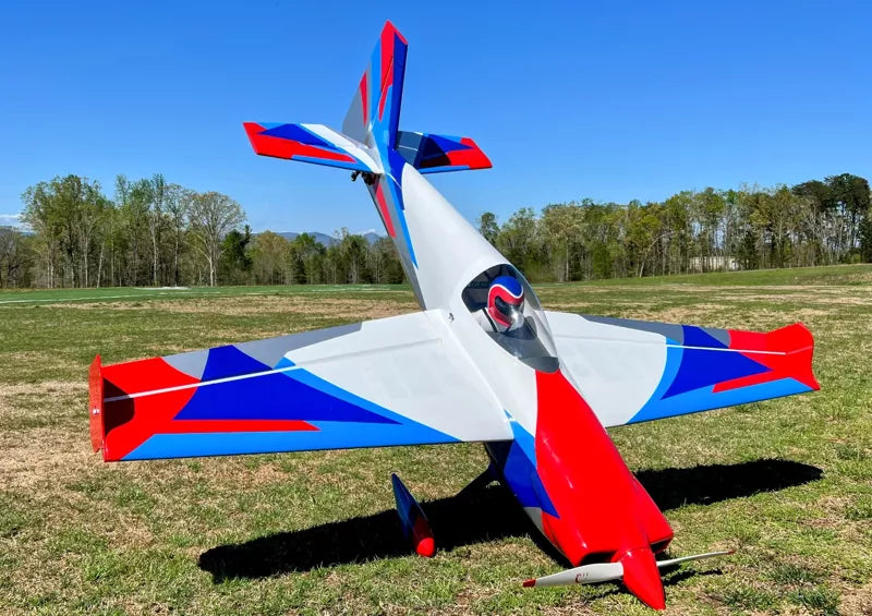 Extreme Flight - Laser 85", White/Blue/Red/Silver ARF Kit