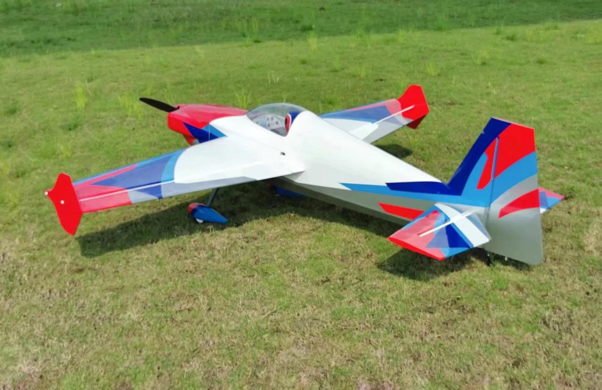 Extreme Flight - Laser 91" EXP V2, Red/White/Blue/Silver ARF Kit
