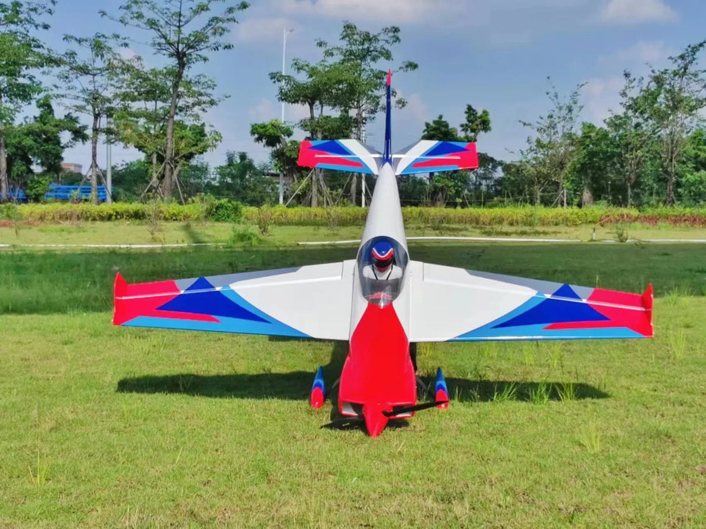 Extreme Flight - Laser 91" EXP V2, Red/White/Blue/Silver ARF Kit