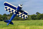 Legacy - 85" Muscle Bipe - Blue/White - 2 CYLINDER