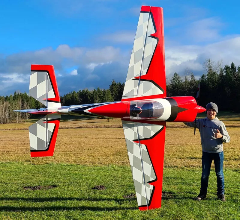 Extreme Flight - Slick 580 114", Red/Silver ARF Kit