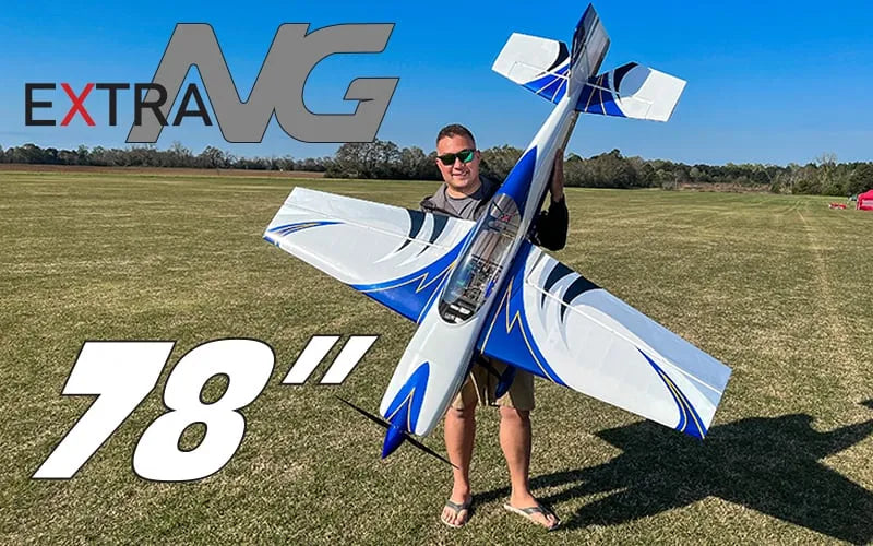 Extreme Flight - Extra NG 78", Blue/White ARF Kit