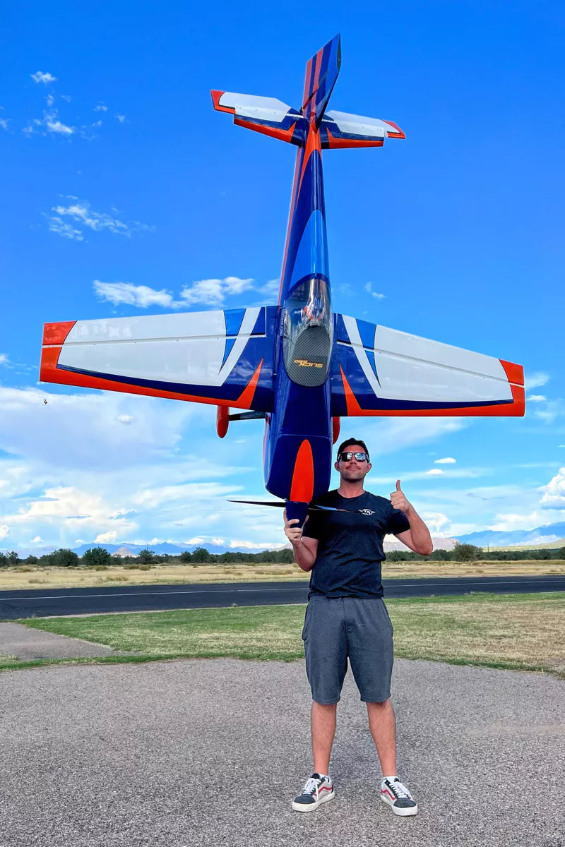 Extreme Flight - Slick 580 91", White/Blue/Orange ARF Kit